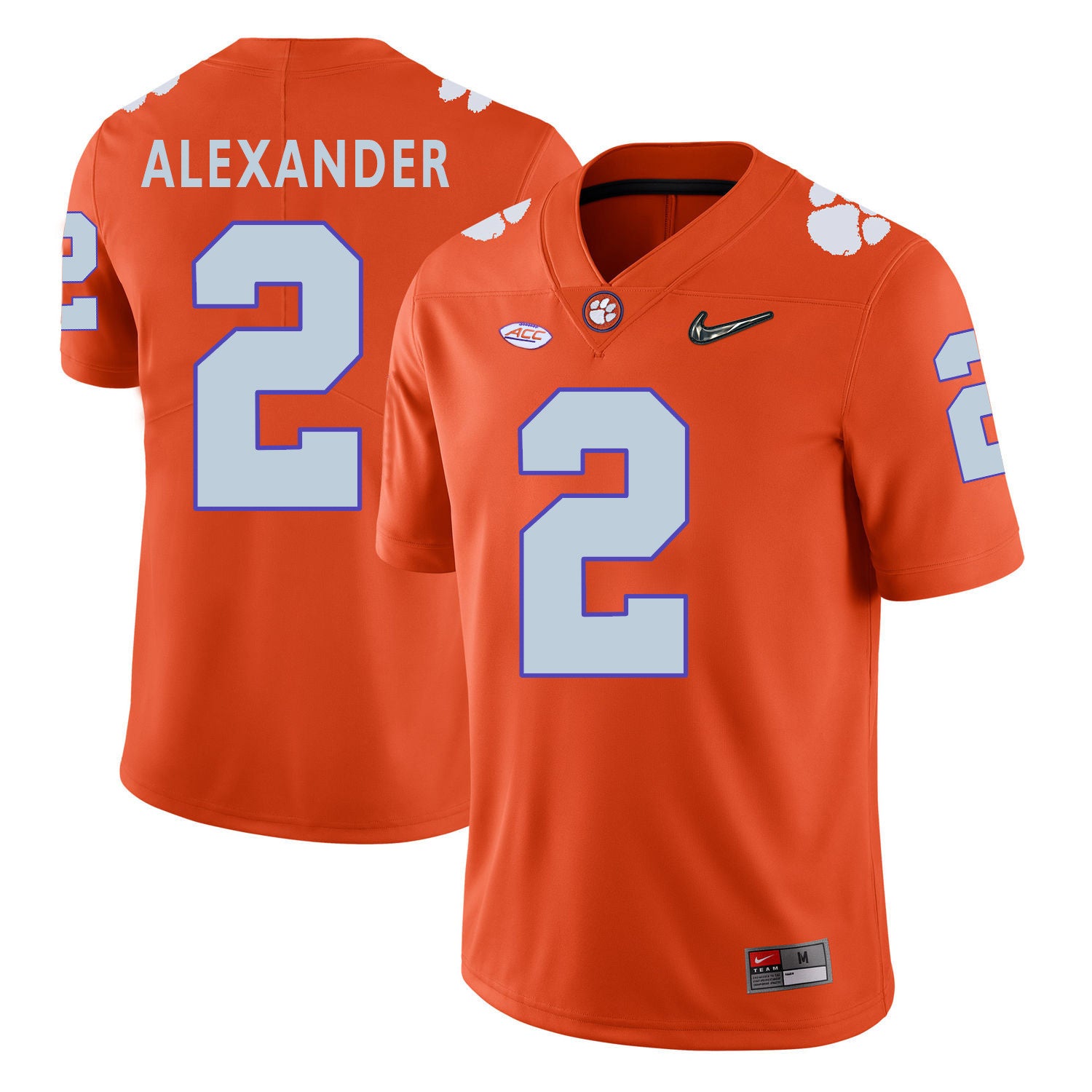 Mackensie Alexander Clemson Tigers orange jersey