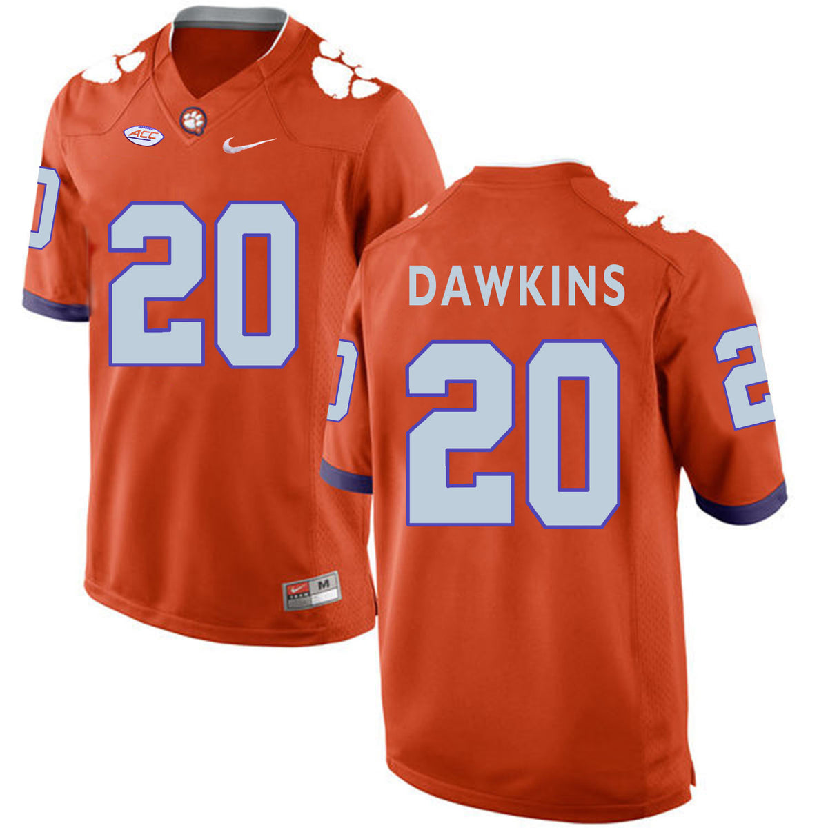 Brian Dawkins Clemson Tigers orange jersey