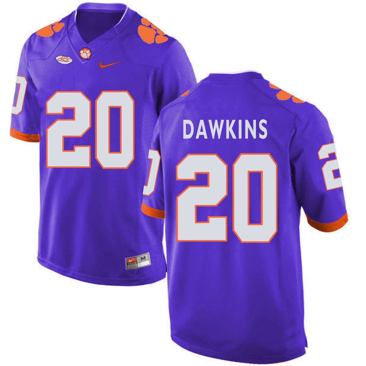 Brian Dawkins Clemson Tigers purple jersey