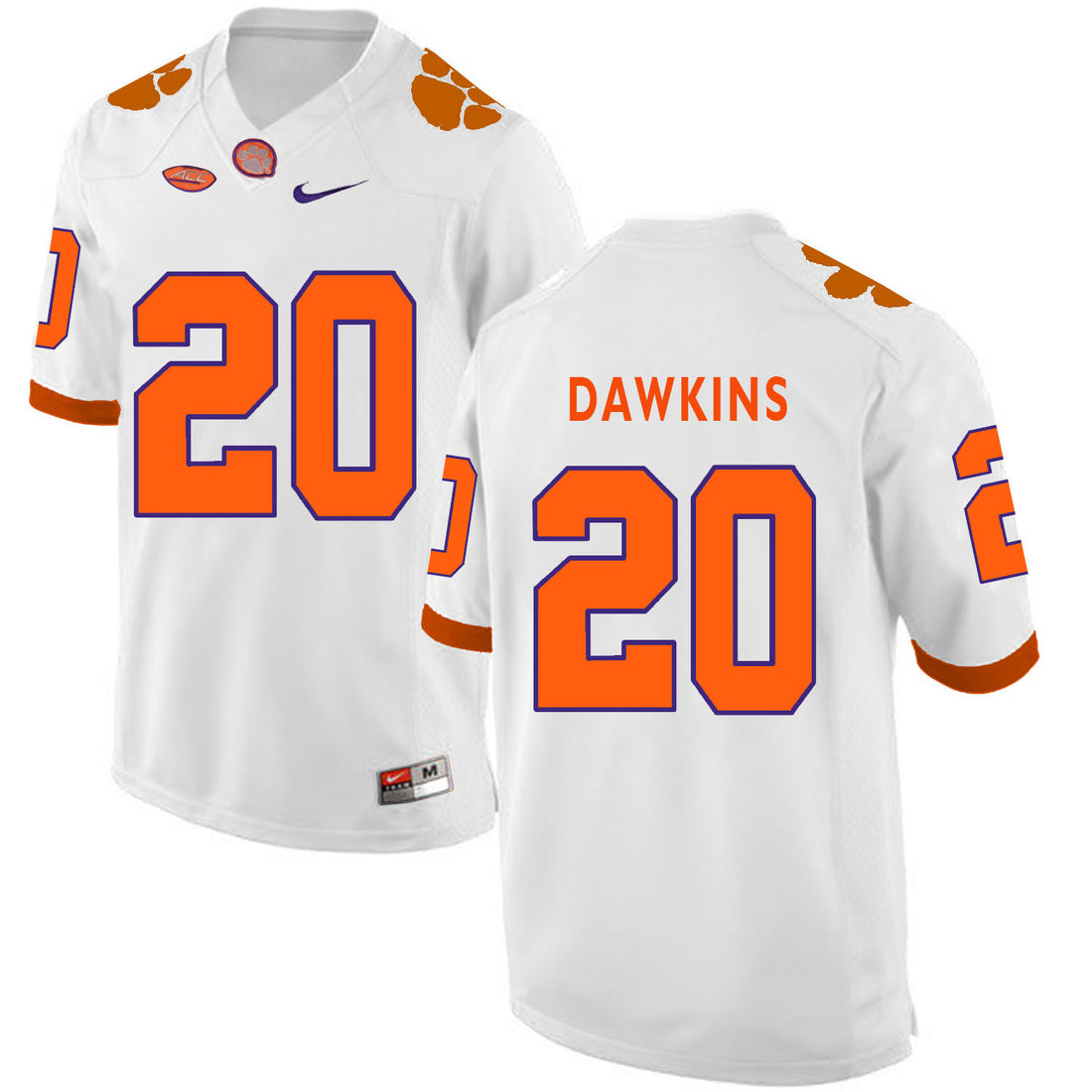 Brian Dawkins Clemson Tigers white jersey