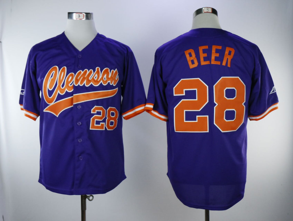 Seth Beer Clemson Tigers purple jersey