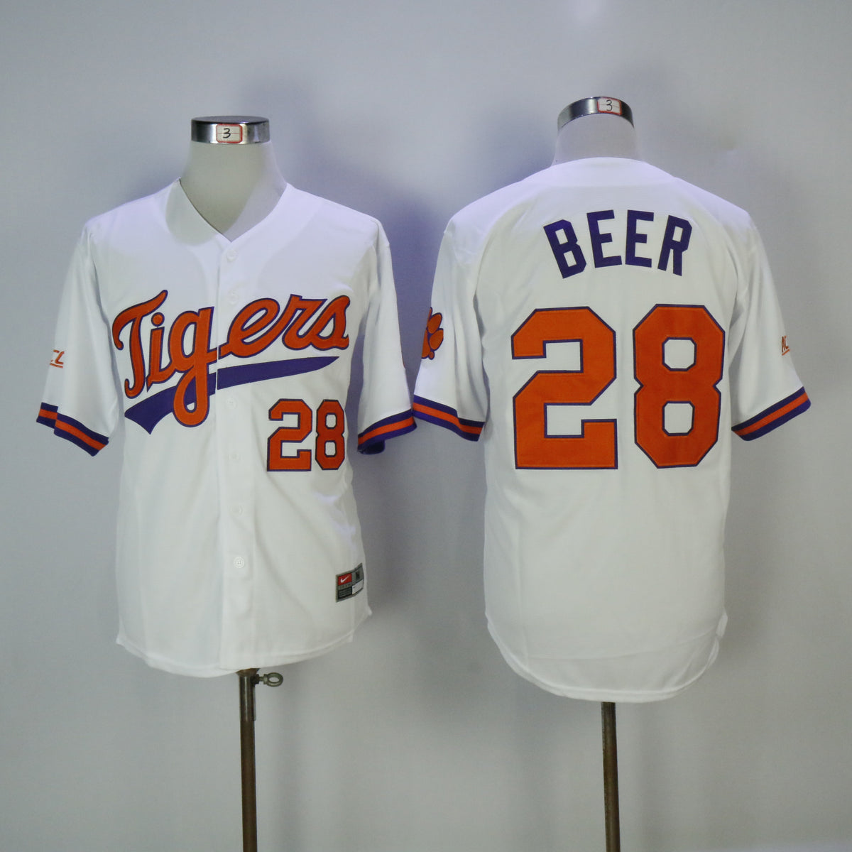 Seth Beer Clemson Tigers white jersey
