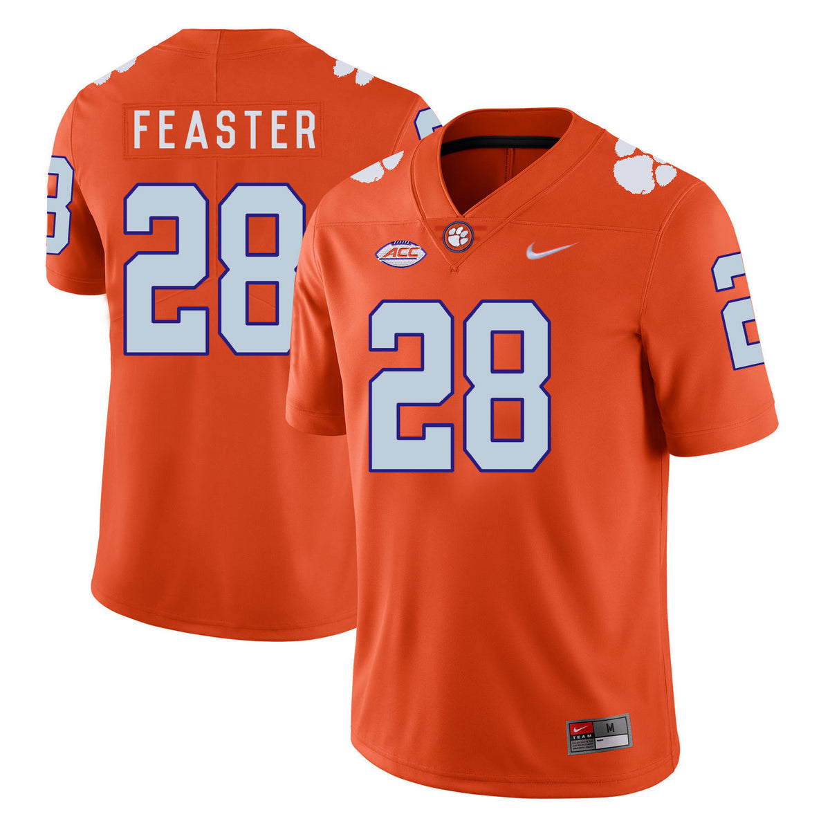 Tavien Feaster Clemson Tigers orange jersey