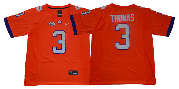 Xavier Thomas Clemson Tigers orange jersey