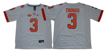 Xavier Thomas Clemson Tigers white jersey