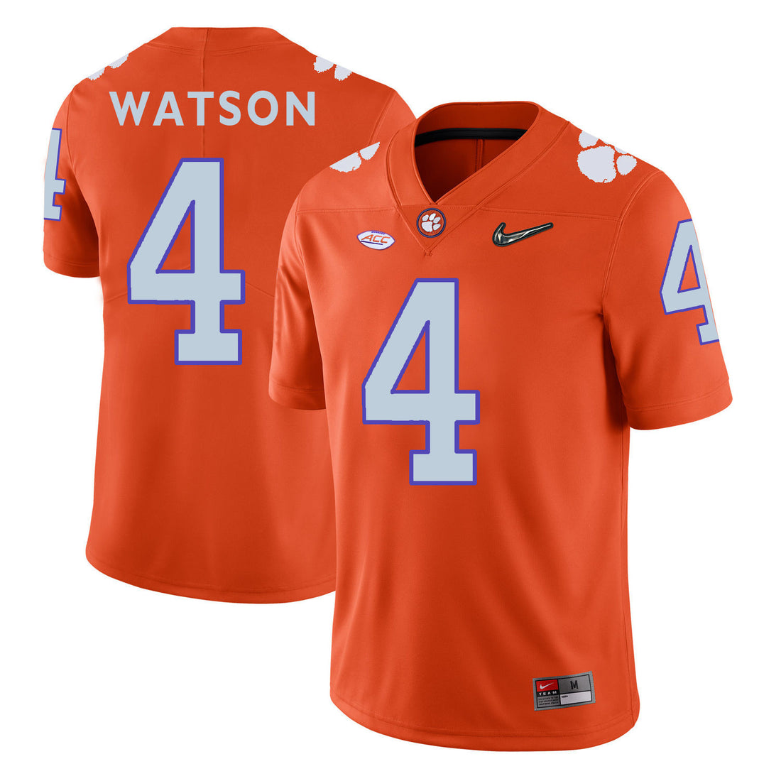 DeShaun Watson Clemson Tigers orange jersey