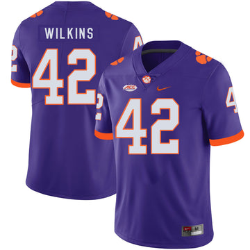 Christian Wilkins Clemson Tigers purple jersey