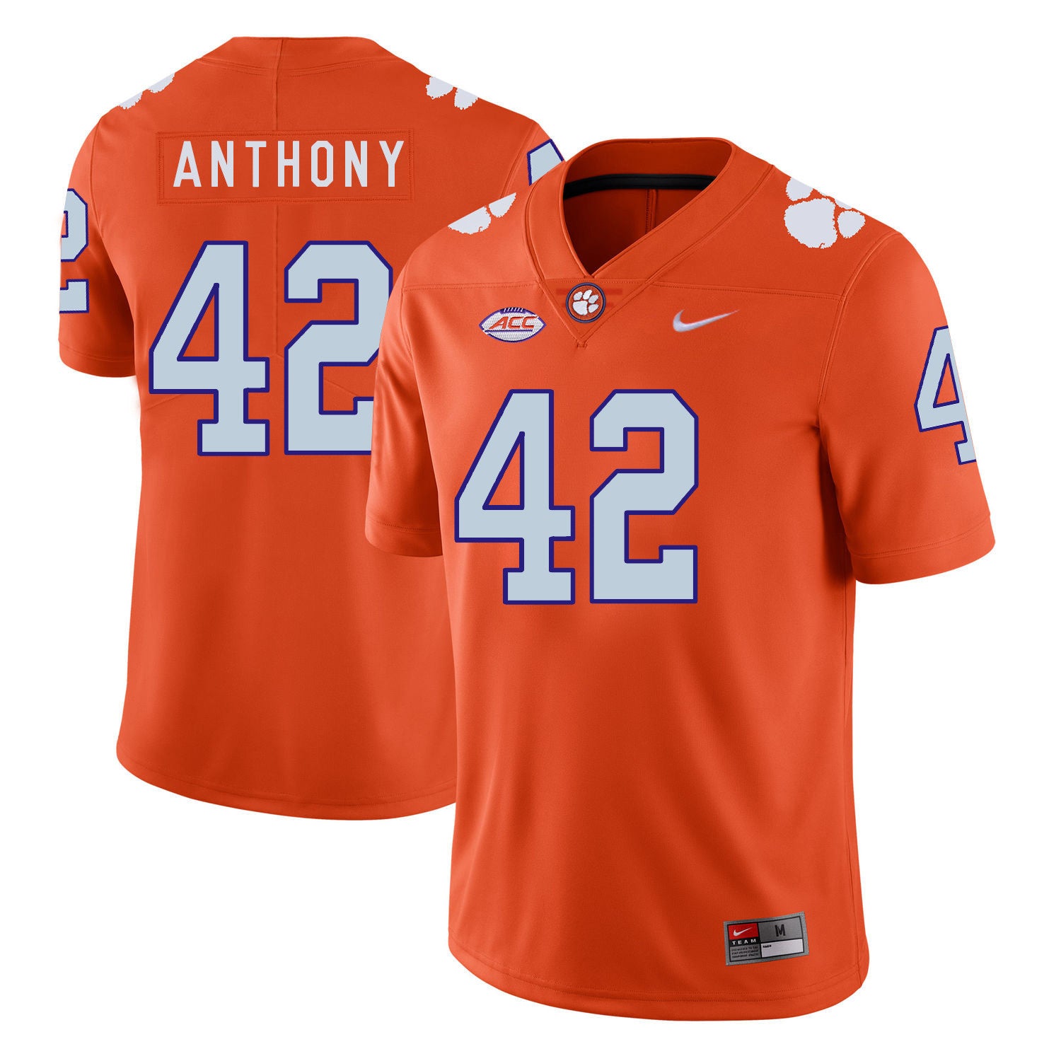 Stephone Anthony Clemson Tigers orange jersey