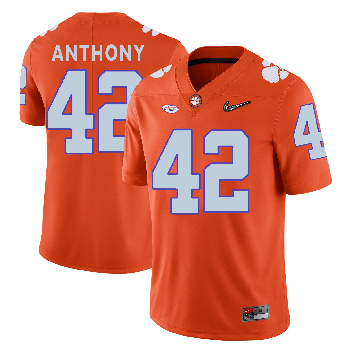 Stephone Anthony Clemson Tigers orange jersey