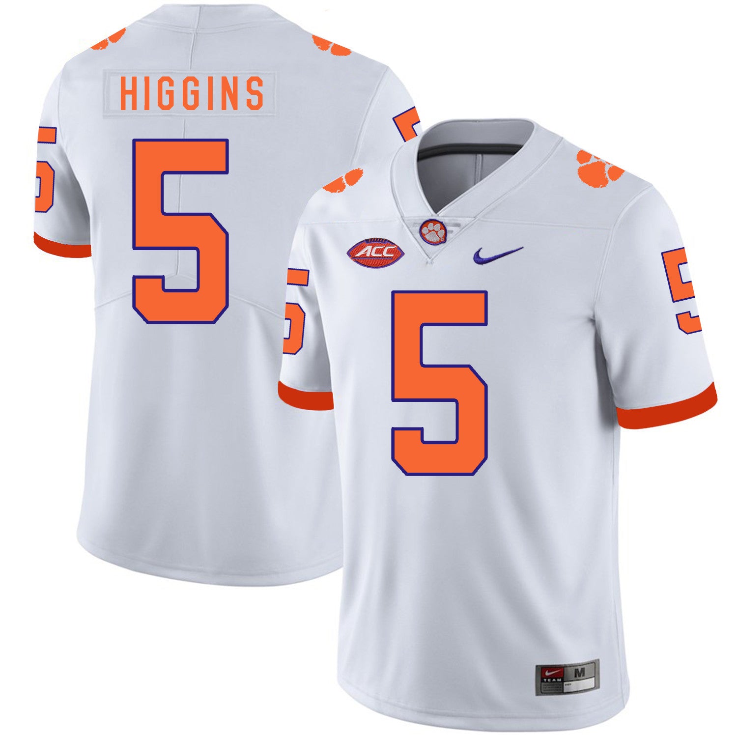 Tee Higgins Clemson Tigers white jersey
