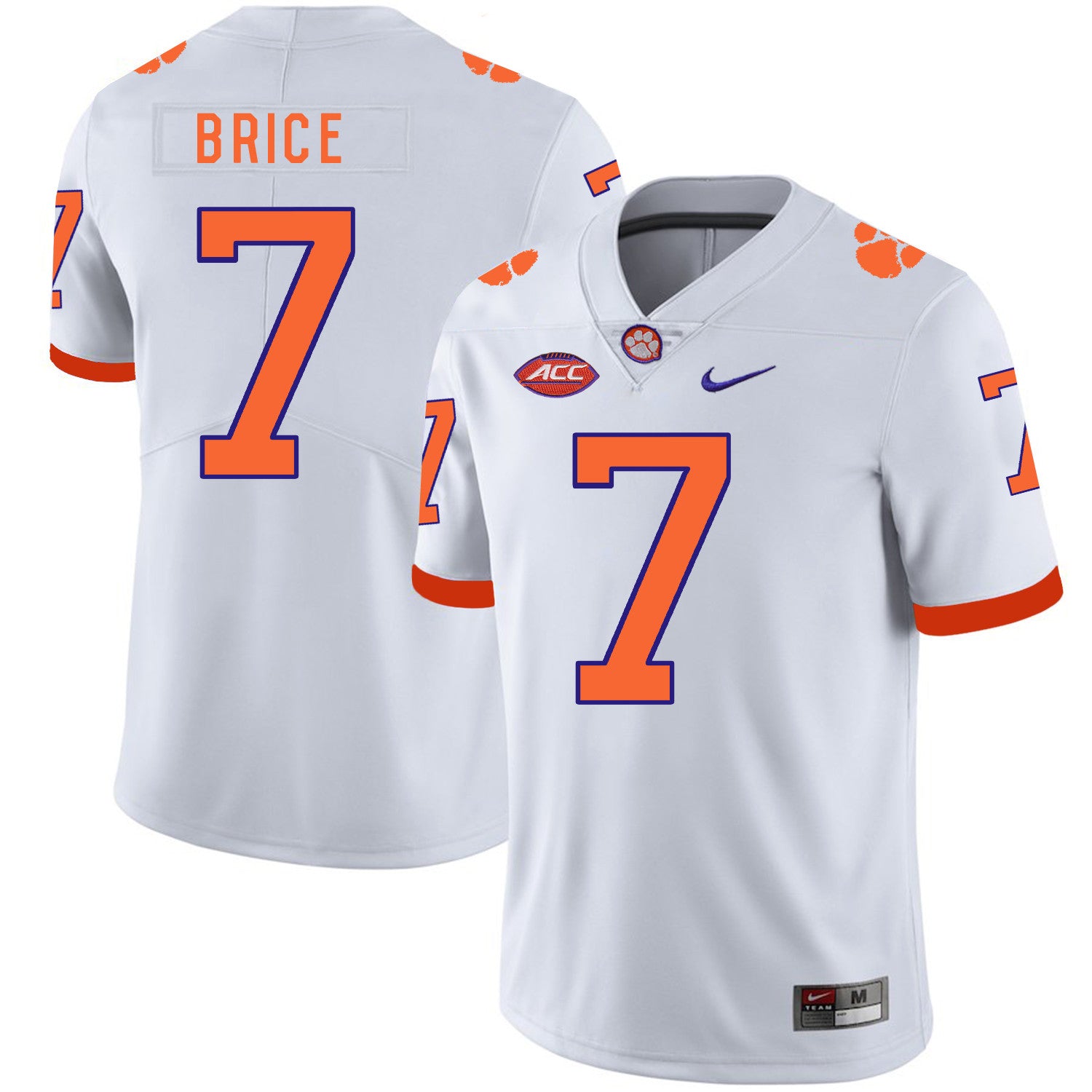 Chase Brice Clemson Tigers white jersey