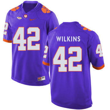 Christian Wilkins Clemson Tigers purple jersey
