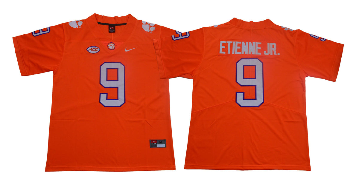 Travis Etienne Jr Clemson Tigers orange jersey