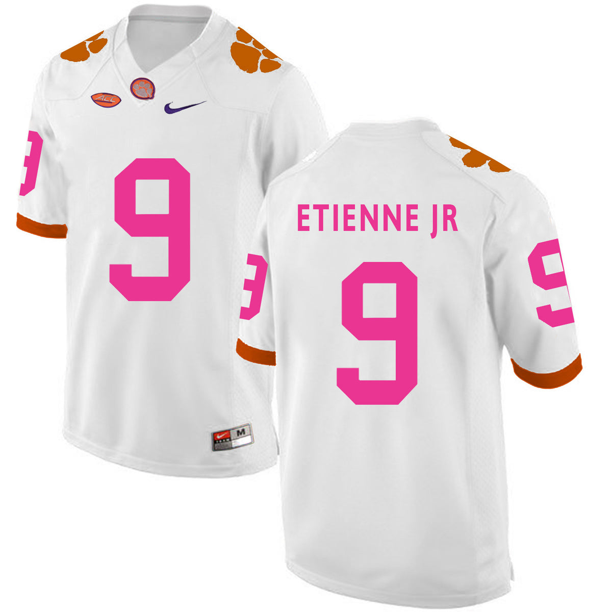 Travis Etienne Jr Clemson Tigers white jersey