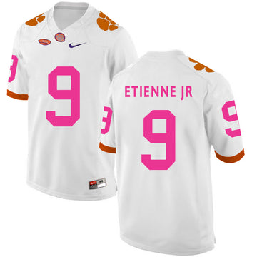 Travis Etienne Jr Clemson Tigers white jersey