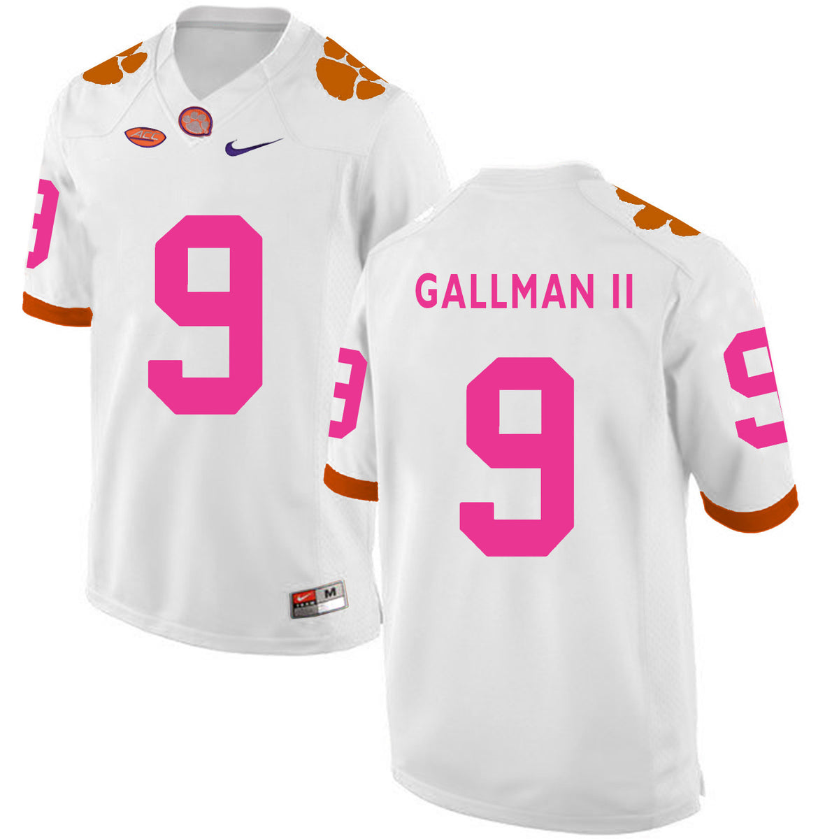 Wayne Gallman II Clemson Tigers white jersey