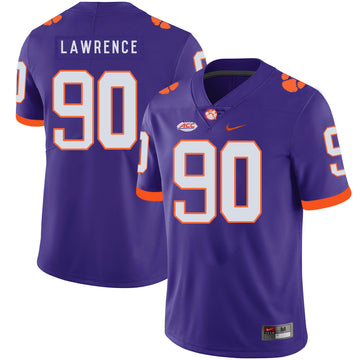 Dexter Lawrence Clemson Tigers purple jersey