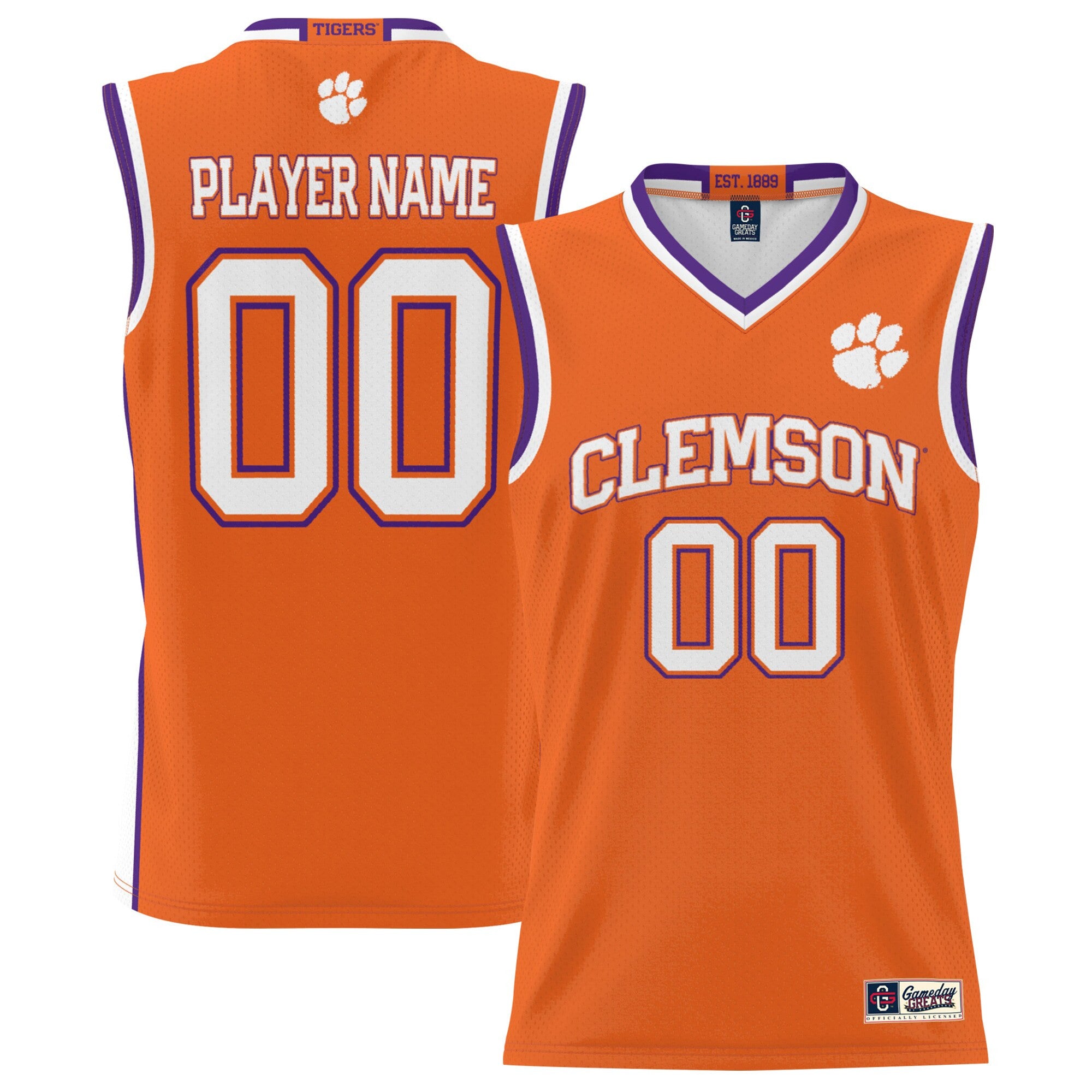 Clemson Tigers orange jersey