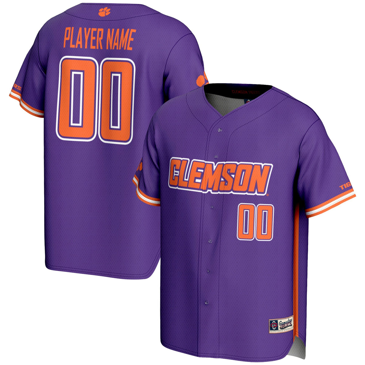 Clemson Tigers purple jersey
