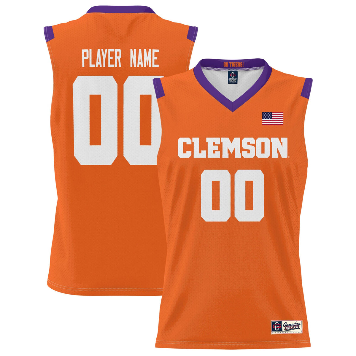 Clemson Tigers orange jersey