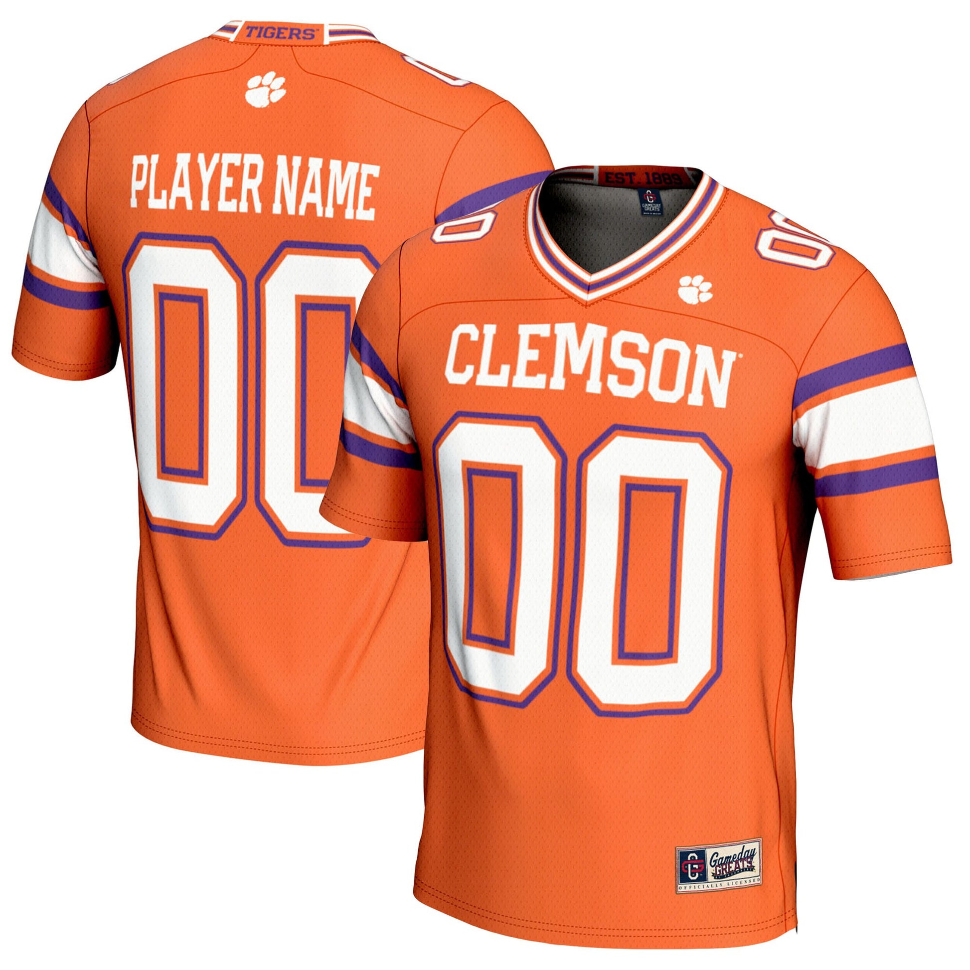 Clemson Tigers orange jersey