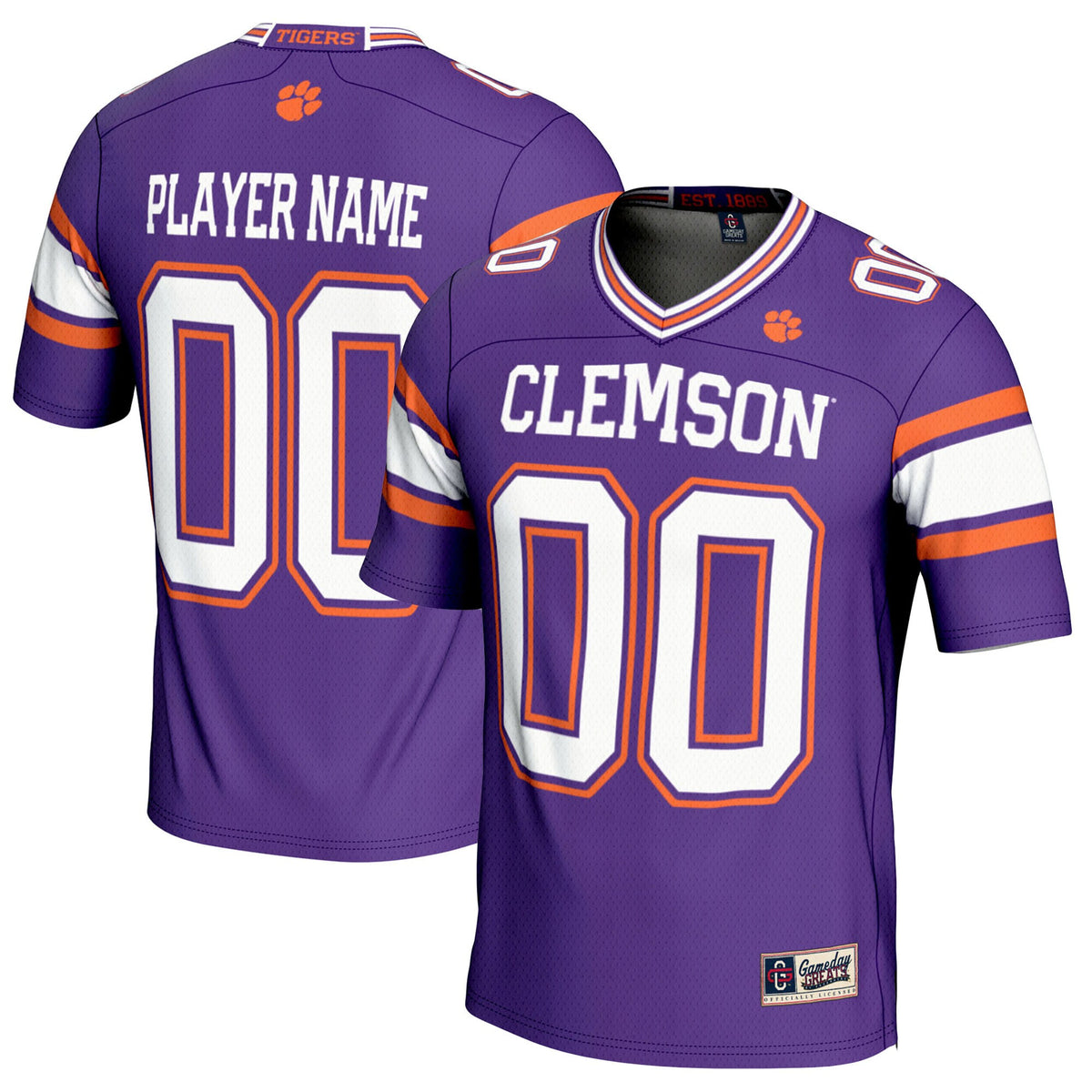 Clemson Tigers purple jersey