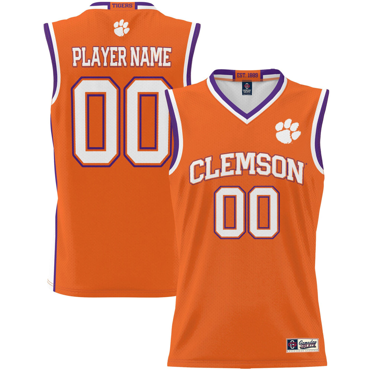 Clemson Tigers orange jersey