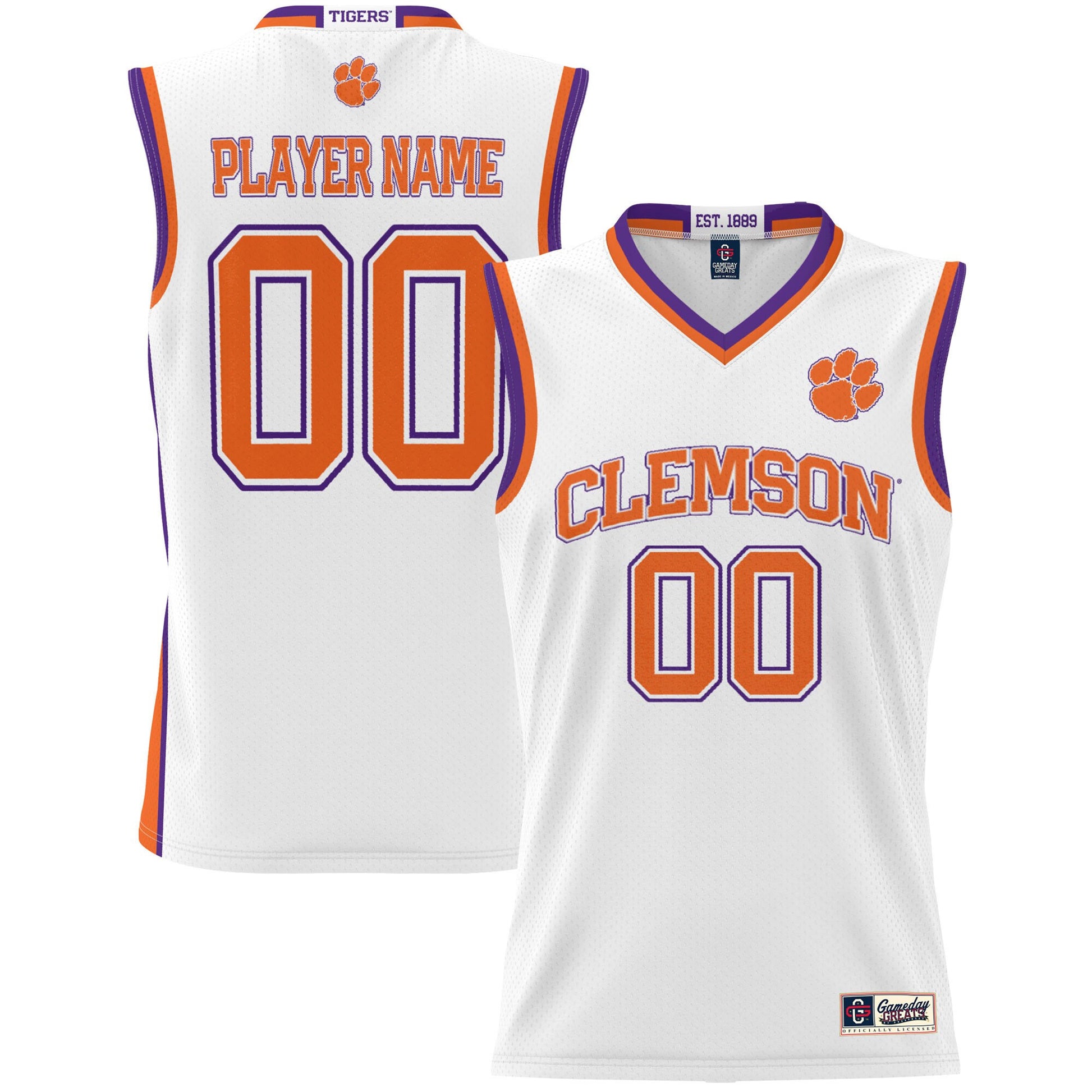 Clemson Tigers white jersey