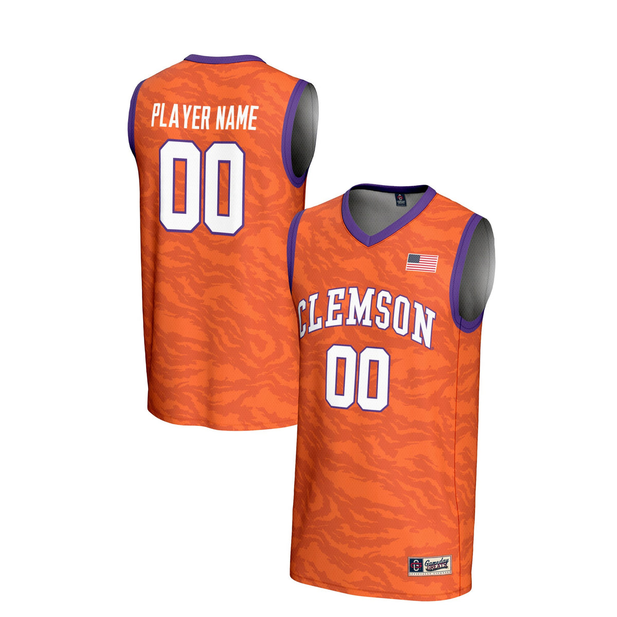 Clemson Tigers orange jersey