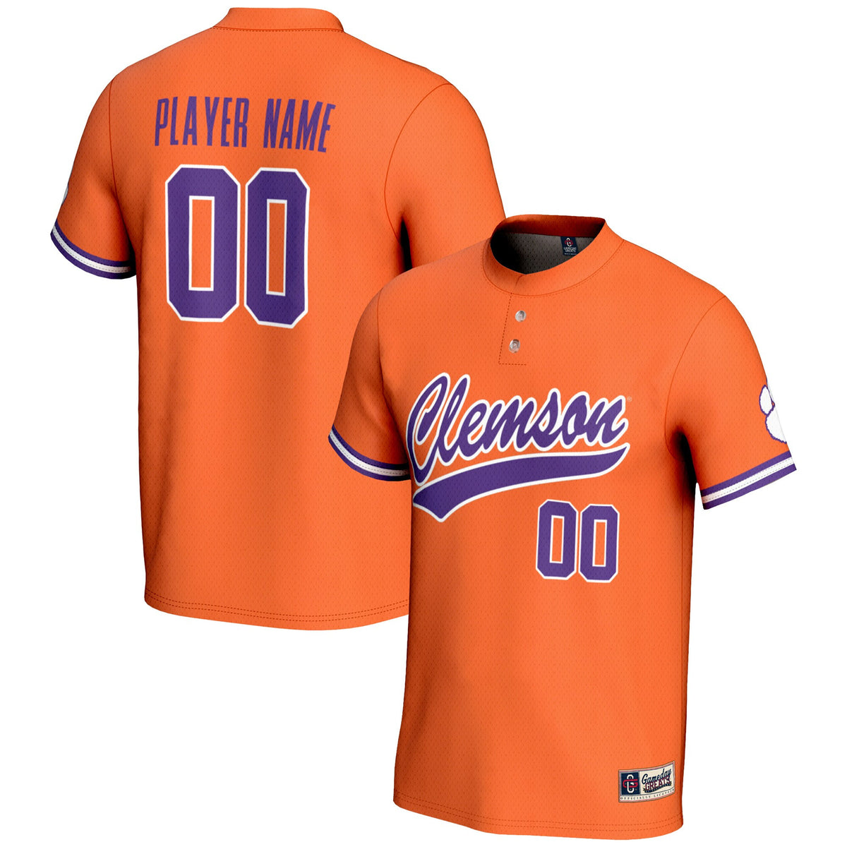 Softball Clemson Tigers orange jersey