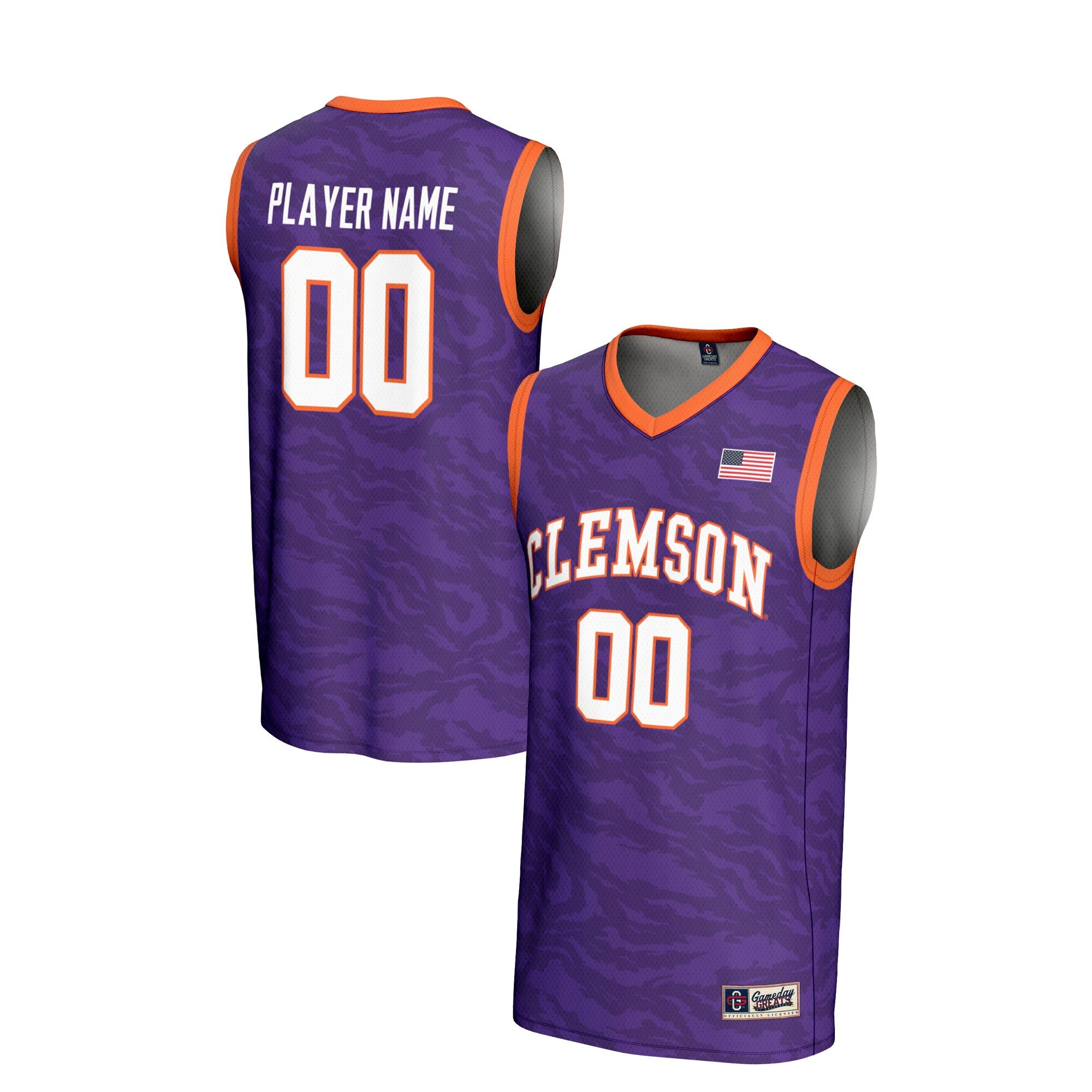 Clemson Tigers purple jersey