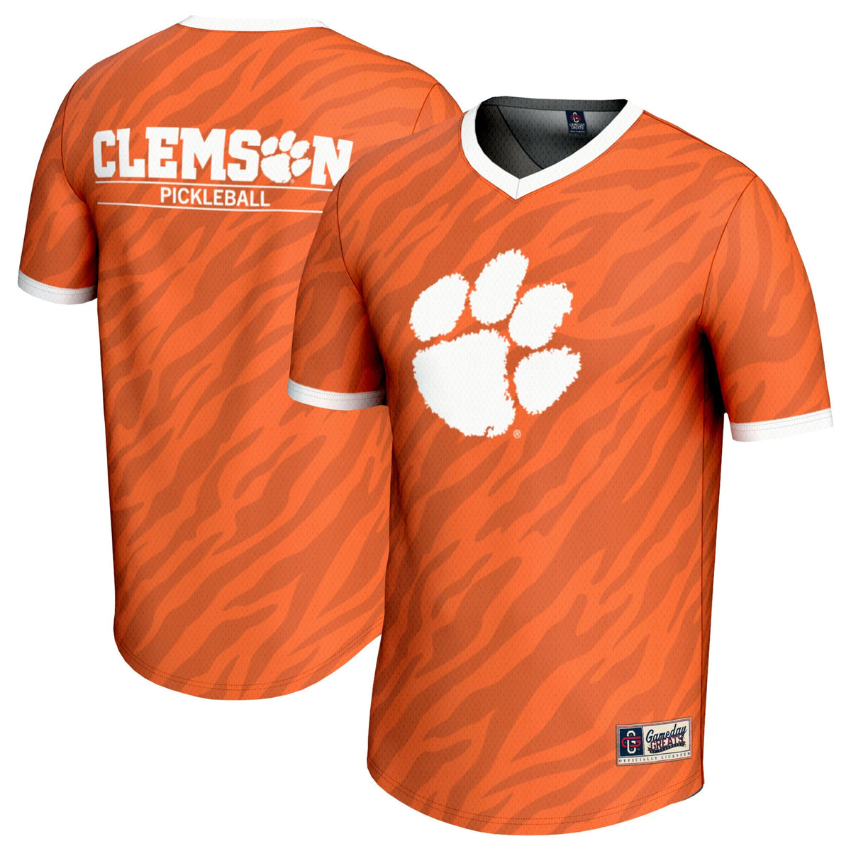 Pickleball Clemson Tigers orange jersey