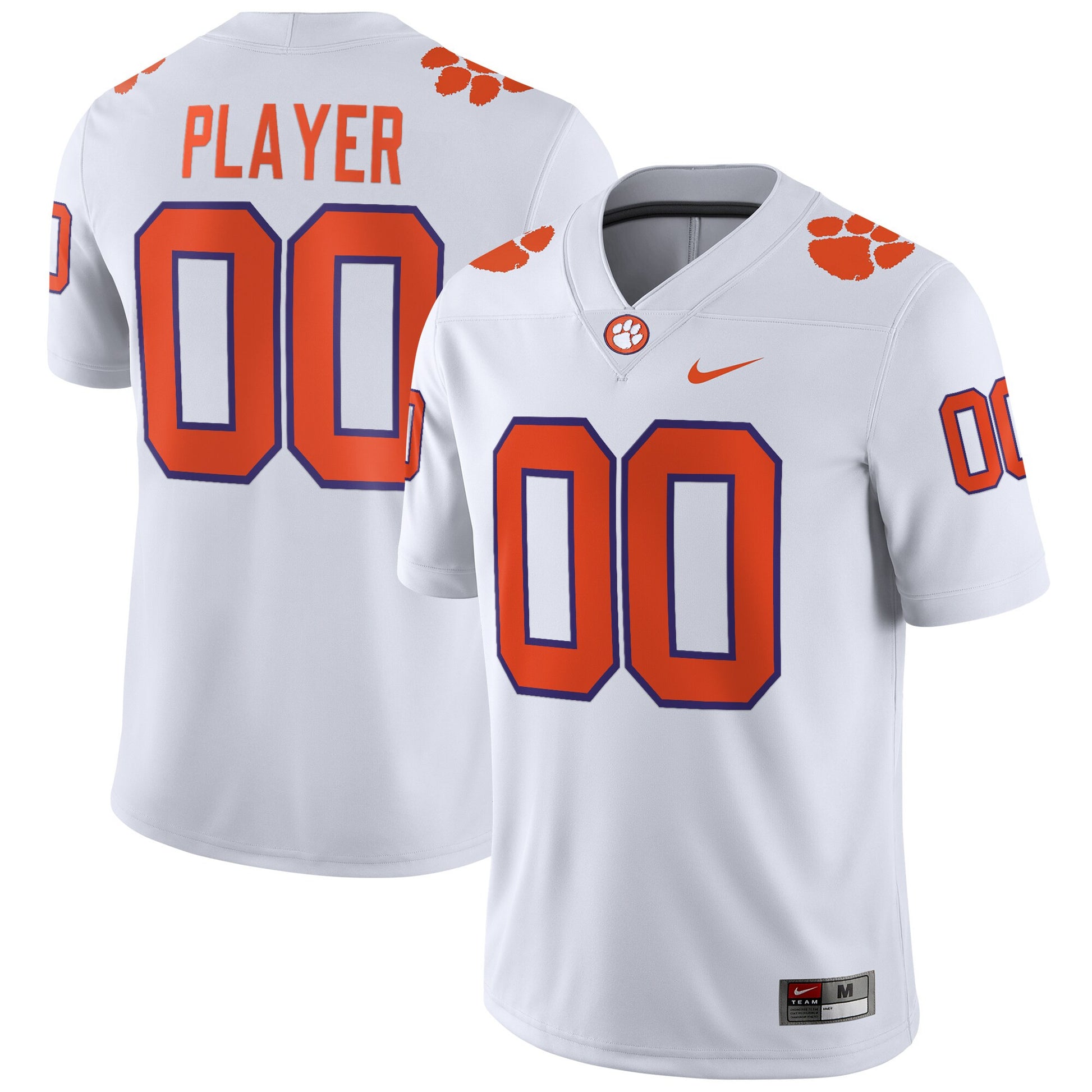 Clemson Tigers white jersey