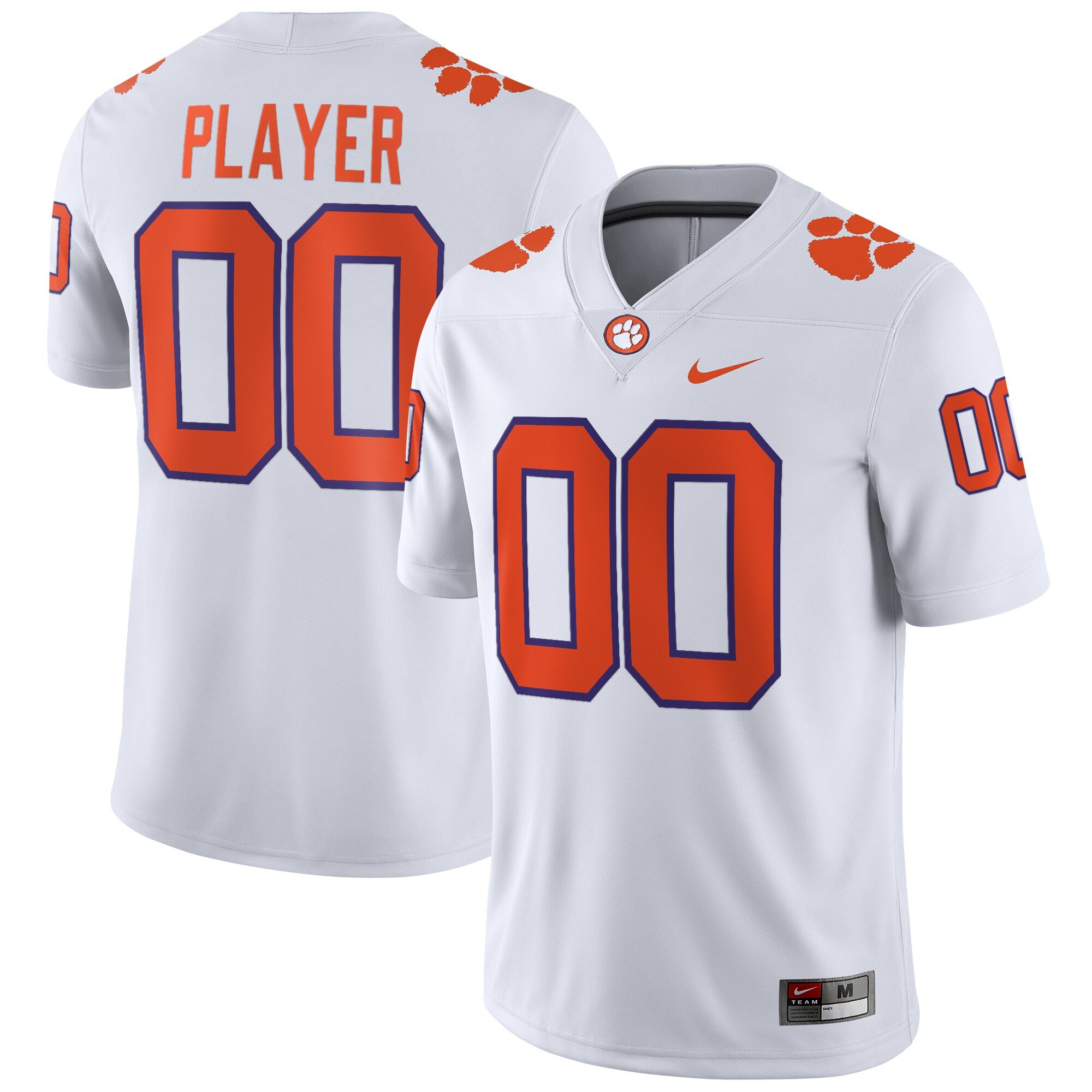 Clemson Tigers white jersey