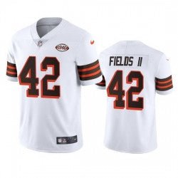Tony Fields II Cleveland Browns white Vapor jersey