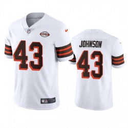 John Johnson Cleveland Browns white Vapor jersey