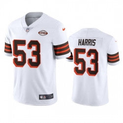 Nick Harris Cleveland Browns white Vapor jersey