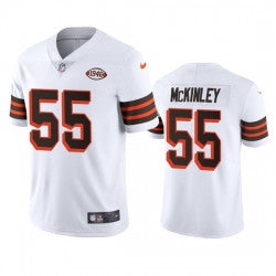 Takkarist Mckinley Cleveland Browns white Vapor jersey