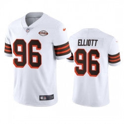 Jordan Elliott Cleveland Browns white Vapor jersey