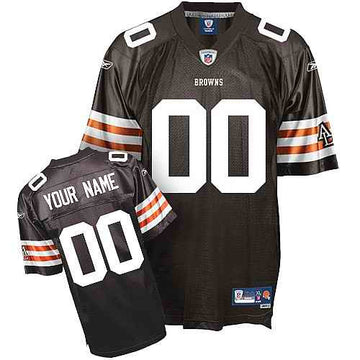 Custom Cleveland Browns brown jersey