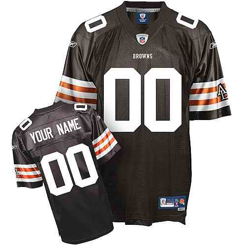 Custom Cleveland Browns brown jersey