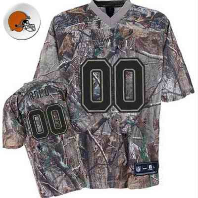 Custom Cleveland Browns camo Camo jersey