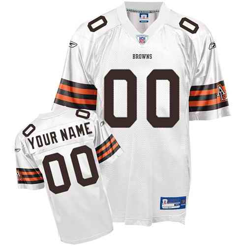 Custom Cleveland Browns white jersey