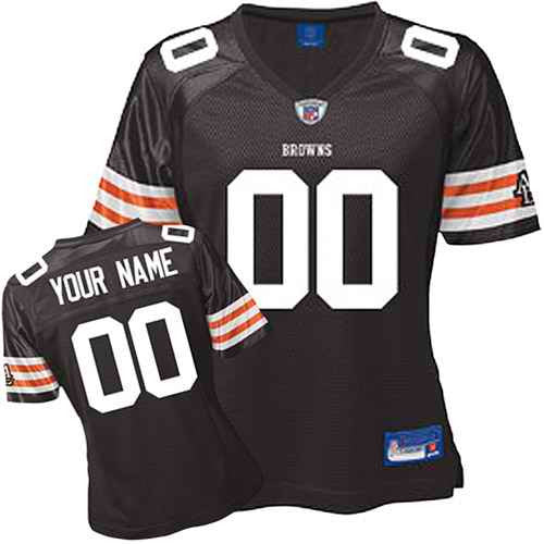 Custom Cleveland Browns brown jersey