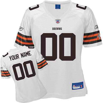 Custom Cleveland Browns white jersey