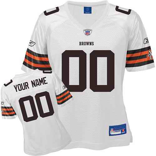 Custom Cleveland Browns white jersey
