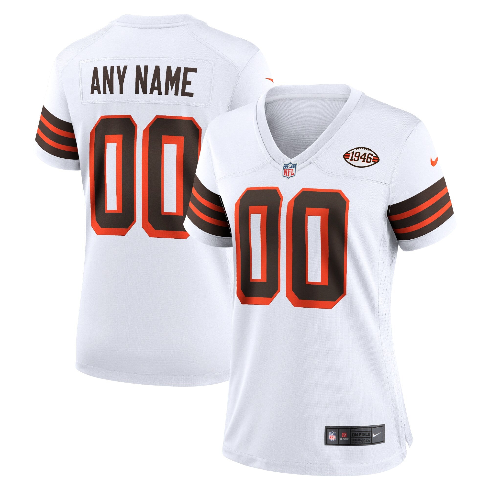 Cleveland Browns white Alternate jersey