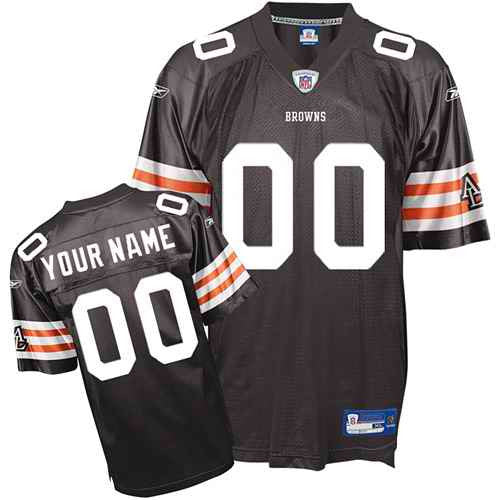 Custom Cleveland Browns brown jersey