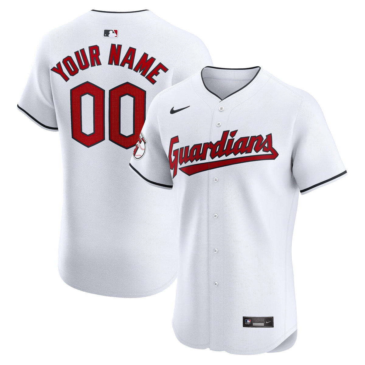 Cleveland Guardians white Elite jersey