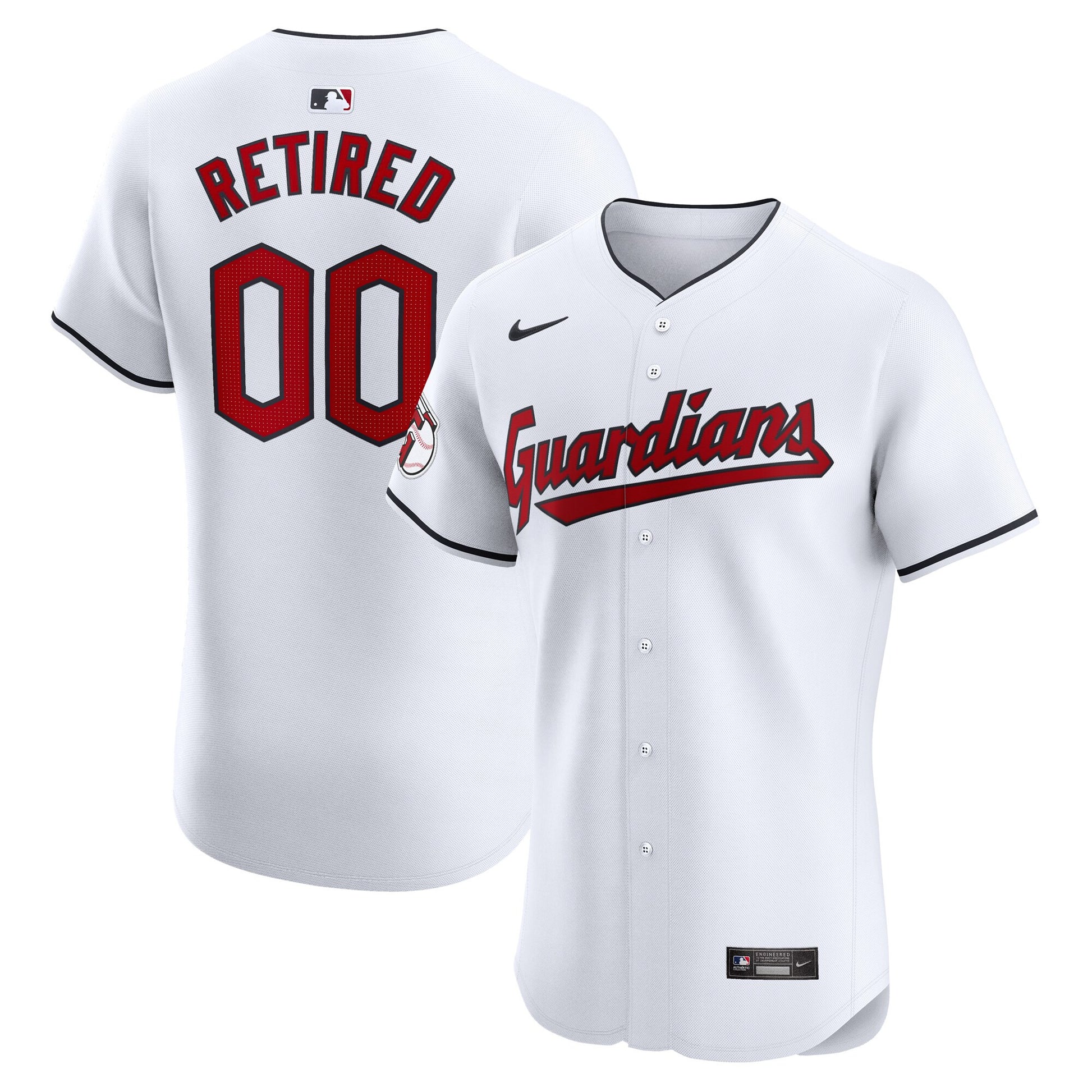 Cleveland Guardians white Elite jersey